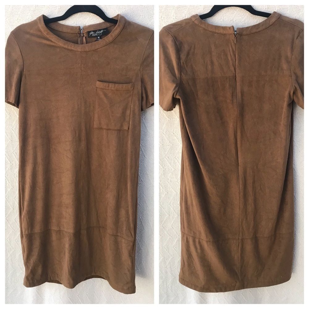 Allen Schwartz Prive Faux Suede Dress Nwt — image 2 of 8